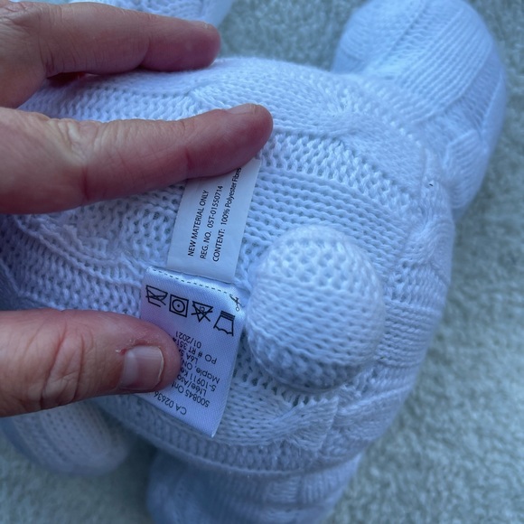 Baby Mode argle sweater pattern white teddy bear - Picture 6 of 8